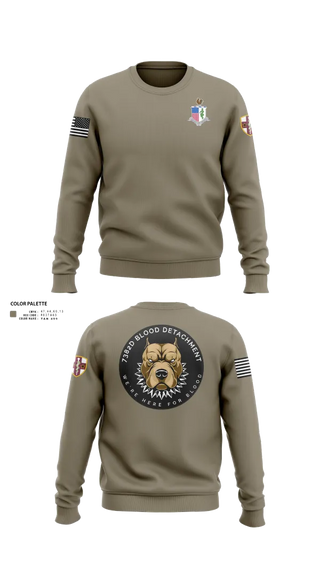 Crew Neck Sweatshirt, 7236 Medical Support Unit, Army, Teamtime, Team time, sublimation, custom sports apparel, team uniforms, spirit wear, spiritwear, sports uniforms, custom shirts, team store, custom team store, fundraiser sports, apparel fundraiser