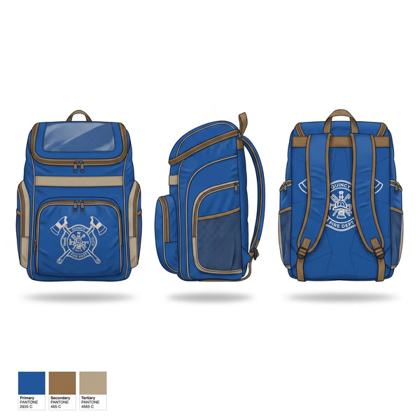 Gear Bag, Quincy fire department, Fire Department, Teamtime, Team time, sublimation, custom sports apparel, team uniforms, spirit wear, spiritwear, sports uniforms, custom shirts, team store, custom team store, fundraiser sports, apparel fundraiser