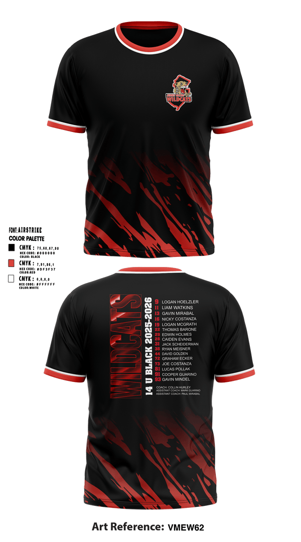 Wildcats Short Sleeve Performance Shirt - 10