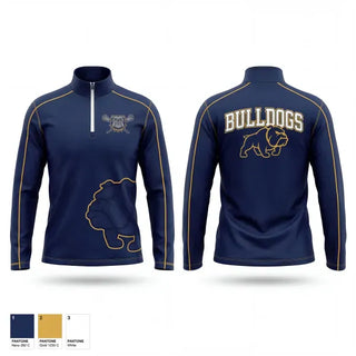 Quarter Zip Jacket, West Albany Bulldogs, Men's Lacrosse, Teamtime, Team time, sublimation, custom sports apparel, team uniforms, spirit wear, spiritwear, sports uniforms, custom shirts, team store, custom team store, fundraiser sports, apparel fundraiser
