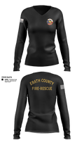 Erath county fire and rescue 83081159 Women's Long Sleeve V-neck Shirt - 1