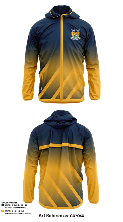 Gautier MS Boys Soccer 64396290 Windbreaker - 4