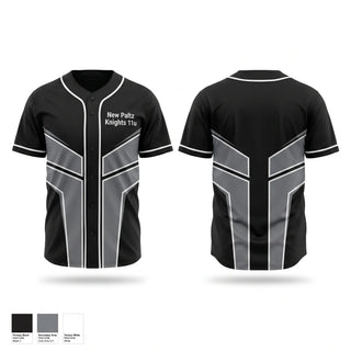 Full Button Baseball Jersey, New Paltz Knights 11u, Baseball, Teamtime, Team time, sublimation, custom sports apparel, team uniforms, spirit wear, spiritwear, sports uniforms, custom shirts, team store, custom team store, fundraiser sports, apparel fundraiser