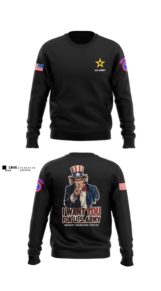 Crew Neck Sweatshirt, Alaska Army Recruiting, Army, Teamtime, Team time, sublimation, custom sports apparel, team uniforms, spirit wear, spiritwear, sports uniforms, custom shirts, team store, custom team store, fundraiser sports, apparel fundraiser