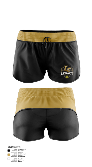 Womens Shorts, Legacy Elite, Softball, Teamtime, Team time, sublimation, custom sports apparel, team uniforms, spirit wear, spiritwear, sports uniforms, custom shirts, team store, custom team store, fundraiser sports, apparel fundraiser