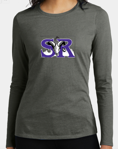 Shadow Ridge Middle School 74771306 Ladies Perfect Blend CVC LS Shirt - 1