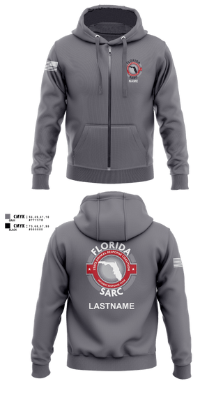 Zip Hoodie, Florida State Animal Response Coalition, , Teamtime, Team time, sublimation, custom sports apparel, team uniforms, spirit wear, spiritwear, sports uniforms, custom shirts, team store, custom team store, fundraiser sports, apparel fundraiser