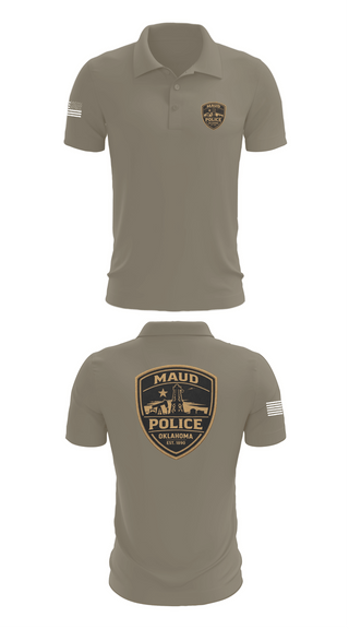 Short Sleeve Performance Polo, Maud Police, Police, Teamtime, Team time, sublimation, custom sports apparel, team uniforms, spirit wear, spiritwear, sports uniforms, custom shirts, team store, custom team store, fundraiser sports, apparel fundraiser