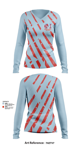 Womens Long Sleeve Vneck Shirt, Monterey Plainsmen Girls Soccer, Women's Soccer, Teamtime, Team time, sublimation, custom sports apparel, team uniforms, spirit wear, spiritwear, sports uniforms, custom shirts, team store, custom team store, fundraiser sports, apparel fundraiser
