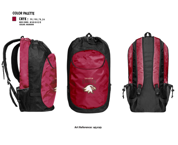 Gear Bag, Sharon Eagles Swimming, Swimming, Teamtime, Team time, sublimation, custom sports apparel, team uniforms, spirit wear, spiritwear, sports uniforms, custom shirts, team store, custom team store, fundraiser sports, apparel fundraiser