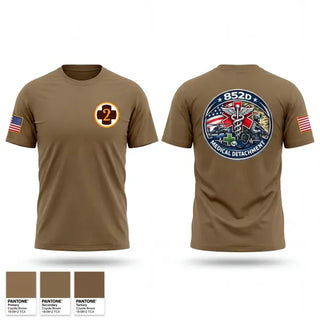 Old School Cotton Feel Shirt, 852D Medical Detachment, Army, Teamtime, Team time, sublimation, custom sports apparel, team uniforms, spirit wear, spiritwear, sports uniforms, custom shirts, team store, custom team store, fundraiser sports, apparel fundraiser