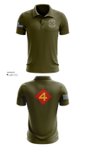 14th Marine regiment 4th Marine corps division 57481844 Short Sleeve Performance Polo - 102