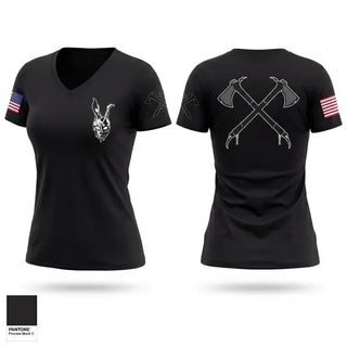 Womens Short Sleeve Vneck Shirt, B/96th CA, Football, Teamtime, Team time, sublimation, custom sports apparel, team uniforms, spirit wear, spiritwear, sports uniforms, custom shirts, team store, custom team store, fundraiser sports, apparel fundraiser