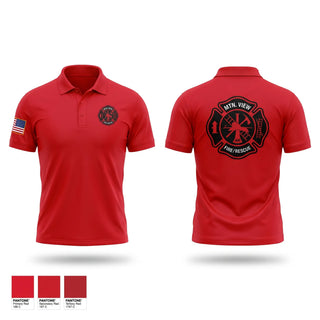 Short Sleeve Performance Polo, Mountain View Fire Department, Fire Department, Teamtime, Team time, sublimation, custom sports apparel, team uniforms, spirit wear, spiritwear, sports uniforms, custom shirts, team store, custom team store, fundraiser sports, apparel fundraiser