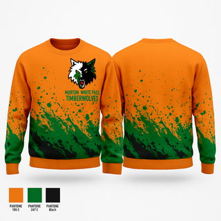 Crew Neck Sweatshirt, Morton-White Pass Timberwolves, Men's Basketball, Teamtime, Team time, sublimation, custom sports apparel, team uniforms, spirit wear, spiritwear, sports uniforms, custom shirts, team store, custom team store, fundraiser sports, apparel fundraiser