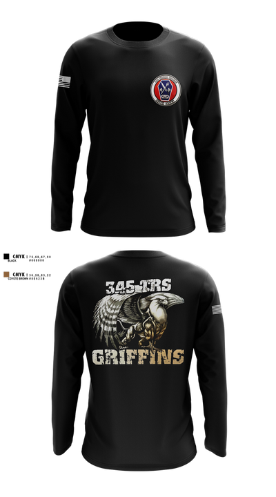 345th TRS 44562231 Long Sleeve Performance Shirt 1