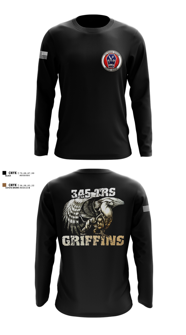 Long Sleeve Performance Shirt, 345th TRS, , Teamtime, Team time, sublimation, custom sports apparel, team uniforms, spirit wear, spiritwear, sports uniforms, custom shirts, team store, custom team store, fundraiser sports, apparel fundraiser