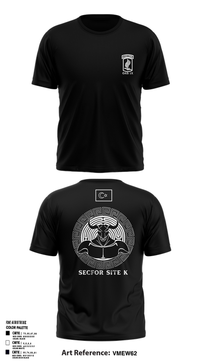 173RD SECFOR OAS IX 9040611 Short Sleeve Performance Shirt - 22