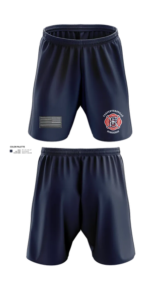 Athletic Shorts With Pockets, Carpentersville Fire Department, Fire Department, Teamtime, Team time, sublimation, custom sports apparel, team uniforms, spirit wear, spiritwear, sports uniforms, custom shirts, team store, custom team store, fundraiser sports, apparel fundraiser