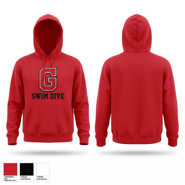 Hoodie, Glenwood High School Swimming, Swimming, Teamtime, Team time, sublimation, custom sports apparel, team uniforms, spirit wear, spiritwear, sports uniforms, custom shirts, team store, custom team store, fundraiser sports, apparel fundraiser