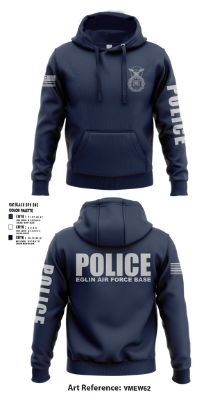 Hoodie, 96 SFS / Eglin Police, Air Force, Teamtime, Team time, sublimation, custom sports apparel, team uniforms, spirit wear, spiritwear, sports uniforms, custom shirts, team store, custom team store, fundraiser sports, apparel fundraiser