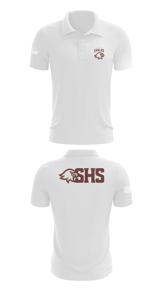 Short Sleeve Performance Polo, Sharon Eagles Swimming, Swimming, Teamtime, Team time, sublimation, custom sports apparel, team uniforms, spirit wear, spiritwear, sports uniforms, custom shirts, team store, custom team store, fundraiser sports, apparel fundraiser