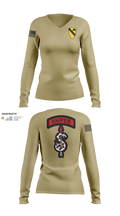 1st Cav Women's Long Sleeve V-neck Shirt - 21
