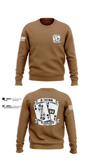 Crew Neck Sweatshirt, B/741BEB, Army, Teamtime, Team time, sublimation, custom sports apparel, team uniforms, spirit wear, spiritwear, sports uniforms, custom shirts, team store, custom team store, fundraiser sports, apparel fundraiser
