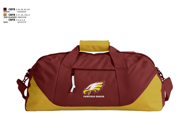 Duffle Bag, Fairfield Eagles, Spirit Store, Teamtime, Team time, sublimation, custom sports apparel, team uniforms, spirit wear, spiritwear, sports uniforms, custom shirts, team store, custom team store, fundraiser sports, apparel fundraiser