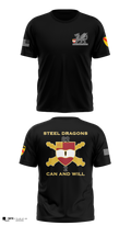 2nd Battalion 82nd Field Artillery “Steel Dragon” 56228393 Short Sleeve Performance Shirt - 4
