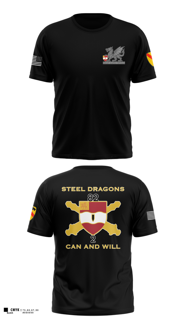 Short Sleeve Performance Shirt, 2nd Battalion 82nd Field Artillery “Steel Dragon”, Army, Teamtime, Team time, sublimation, custom sports apparel, team uniforms, spirit wear, spiritwear, sports uniforms, custom shirts, team store, custom team store, fundraiser sports, apparel fundraiser