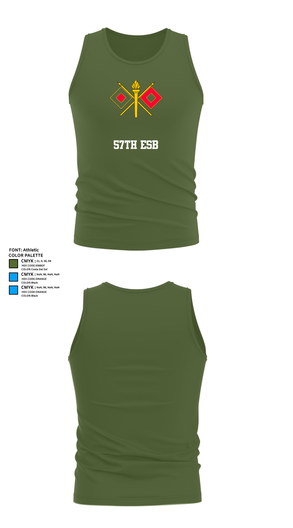 Tank Top, 57th ESB, , Teamtime, Team time, sublimation, custom sports apparel, team uniforms, spirit wear, spiritwear, sports uniforms, custom shirts, team store, custom team store, fundraiser sports, apparel fundraiser