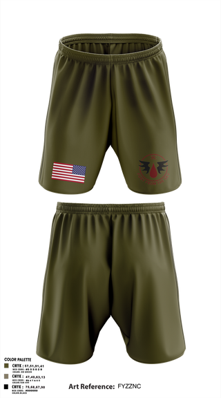 Athletic Shorts With Pockets, CCo, 1-508PIR (OG), Army, Teamtime, Team time, sublimation, custom sports apparel, team uniforms, spirit wear, spiritwear, sports uniforms, custom shirts, team store, custom team store, fundraiser sports, apparel fundraiser