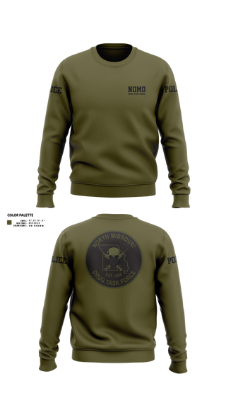 Crew Neck Sweatshirt, North Missouri Drug Task Force, Police, Teamtime, Team time, sublimation, custom sports apparel, team uniforms, spirit wear, spiritwear, sports uniforms, custom shirts, team store, custom team store, fundraiser sports, apparel fundraiser