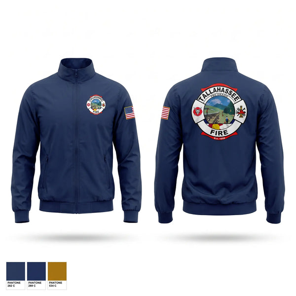 Windbreaker, Tallahassee fire, Fire Department, Teamtime, Team time, sublimation, custom sports apparel, team uniforms, spirit wear, spiritwear, sports uniforms, custom shirts, team store, custom team store, fundraiser sports, apparel fundraiser