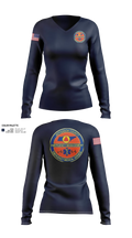 JEFFERSON COUNTY EMS Women's Long Sleeve V-neck Shirt - 21
