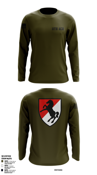 Long Sleeve Performance Shirt, 11th ACR, , Teamtime, Team time, sublimation, custom sports apparel, team uniforms, spirit wear, spiritwear, sports uniforms, custom shirts, team store, custom team store, fundraiser sports, apparel fundraiser