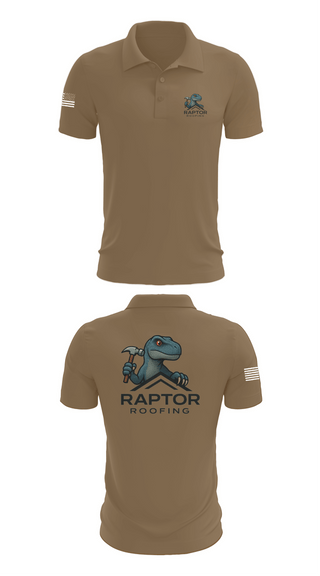 Short Sleeve Performance Polo, Raptor Roofing, , Teamtime, Team time, sublimation, custom sports apparel, team uniforms, spirit wear, spiritwear, sports uniforms, custom shirts, team store, custom team store, fundraiser sports, apparel fundraiser