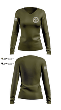 Catawba County Sheriff’s Office 82168321 Women's Long Sleeve V-neck Shirt - 2
