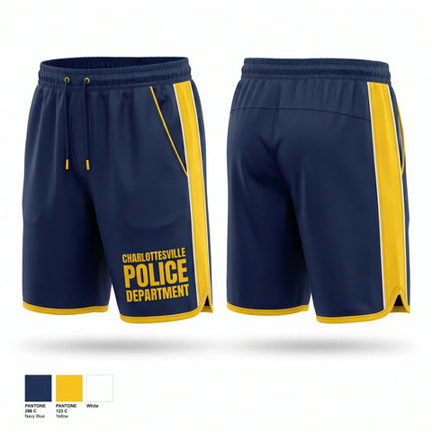 Athletic Shorts With Pockets, Charlottesville Police Department, Police, Teamtime, Team time, sublimation, custom sports apparel, team uniforms, spirit wear, spiritwear, sports uniforms, custom shirts, team store, custom team store, fundraiser sports, apparel fundraiser