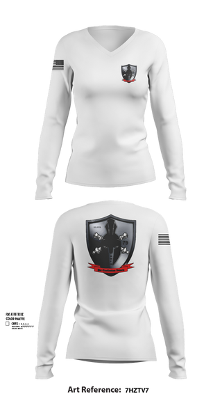 Womens Long Sleeve Vneck Shirt, E/1-79 FA, , Teamtime, Team time, sublimation, custom sports apparel, team uniforms, spirit wear, spiritwear, sports uniforms, custom shirts, team store, custom team store, fundraiser sports, apparel fundraiser
