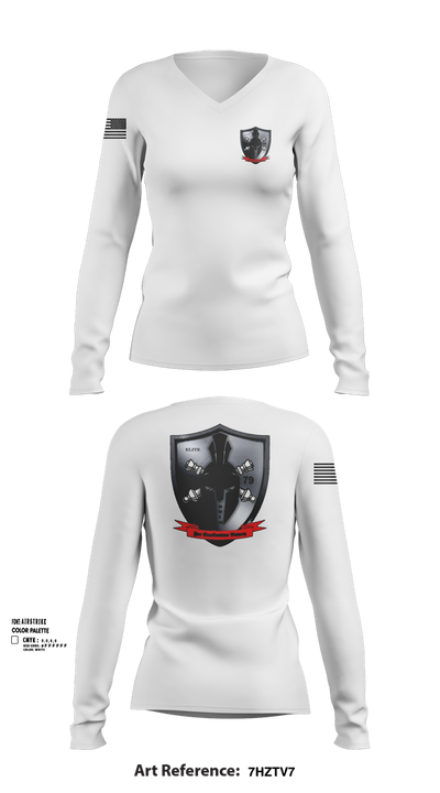 E/1-79 FA 20170635 Women's Long Sleeve V-neck Shirt - 102