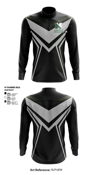 Quarter Zip Jacket, Minnechaug Regional High School Cheer, Cheer, Teamtime, Team time, sublimation, custom sports apparel, team uniforms, spirit wear, spiritwear, sports uniforms, custom shirts, team store, custom team store, fundraiser sports, apparel fundraiser