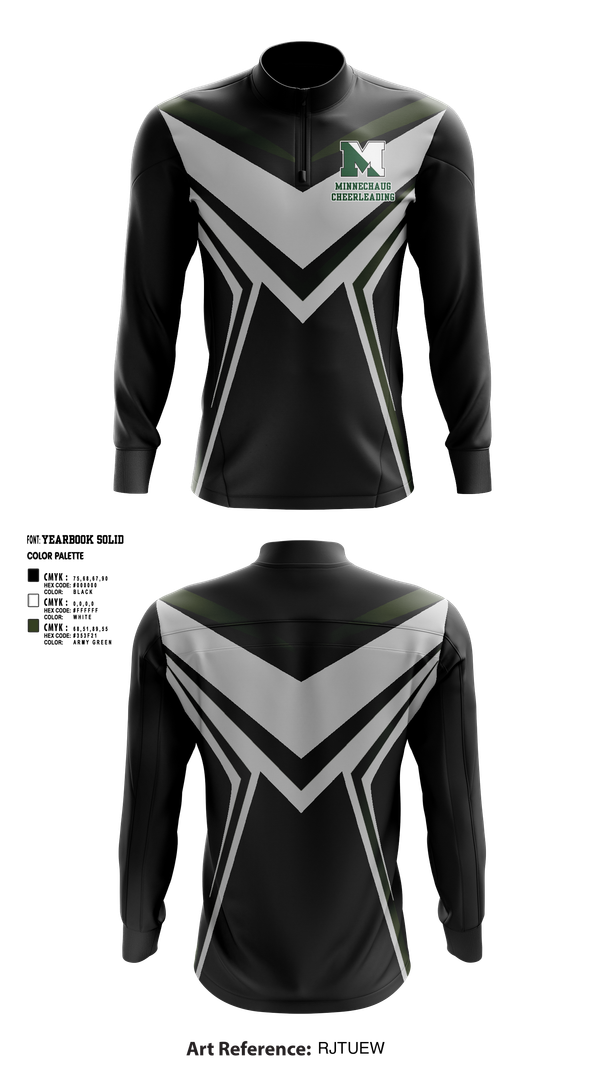 Quarter Zip Jacket, Minnechaug Regional High School Cheer, Cheer, Teamtime, Team time, sublimation, custom sports apparel, team uniforms, spirit wear, spiritwear, sports uniforms, custom shirts, team store, custom team store, fundraiser sports, apparel fundraiser