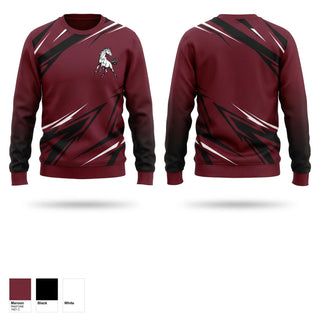 Crew Neck Sweatshirt, Mustangs, Women's Basketball, Teamtime, Team time, sublimation, custom sports apparel, team uniforms, spirit wear, spiritwear, sports uniforms, custom shirts, team store, custom team store, fundraiser sports, apparel fundraiser