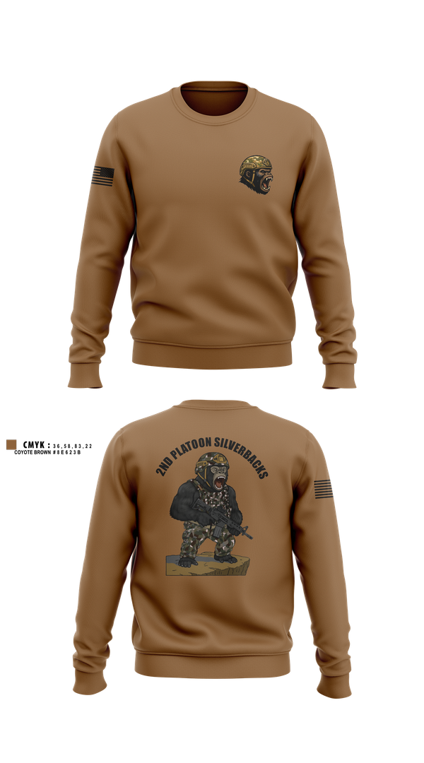 Crew Neck Sweatshirt, 1136th MP Co, , Teamtime, Team time, sublimation, custom sports apparel, team uniforms, spirit wear, spiritwear, sports uniforms, custom shirts, team store, custom team store, fundraiser sports, apparel fundraiser