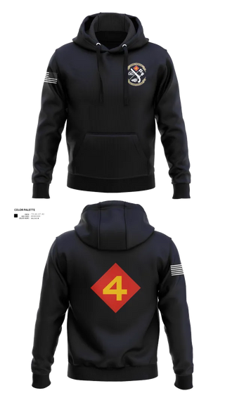 Hoodie, 14th Marine regiment 4th Marine corps division, , Teamtime, Team time, sublimation, custom sports apparel, team uniforms, spirit wear, spiritwear, sports uniforms, custom shirts, team store, custom team store, fundraiser sports, apparel fundraiser
