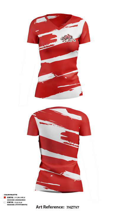 Zebras Women's Short Sleeve V-neck Shirt - 11