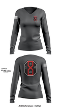 San Dimas Sheriffs Station 85539271 Women's Long Sleeve V-neck Shirt - 105