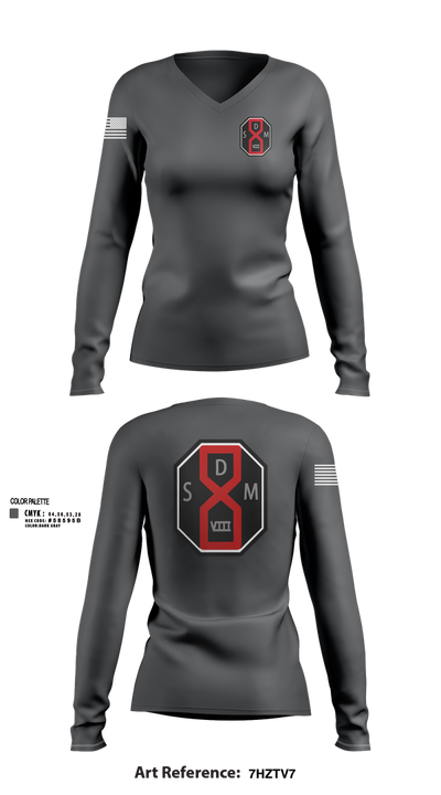 San Dimas Sheriffs Station 85539271 Women's Long Sleeve V-neck Shirt - 105